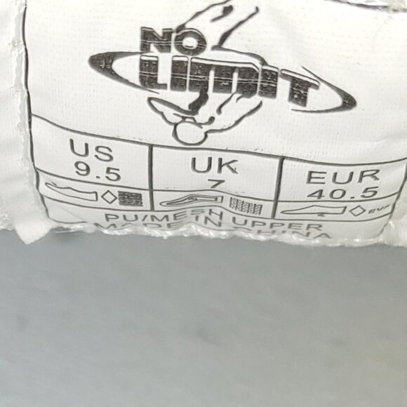 White No Limit Cheer Low Top Shoes Size 9.5 - Picture 5 of 8